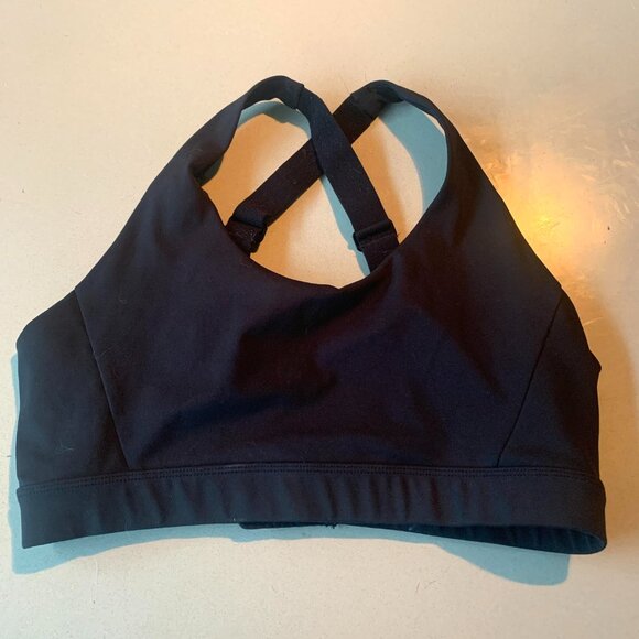 Lole Burst Up sports bra with cross back in black size m - Picture 3 of 6